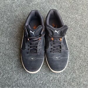 Puma Black and Orange Athletic Sneakers